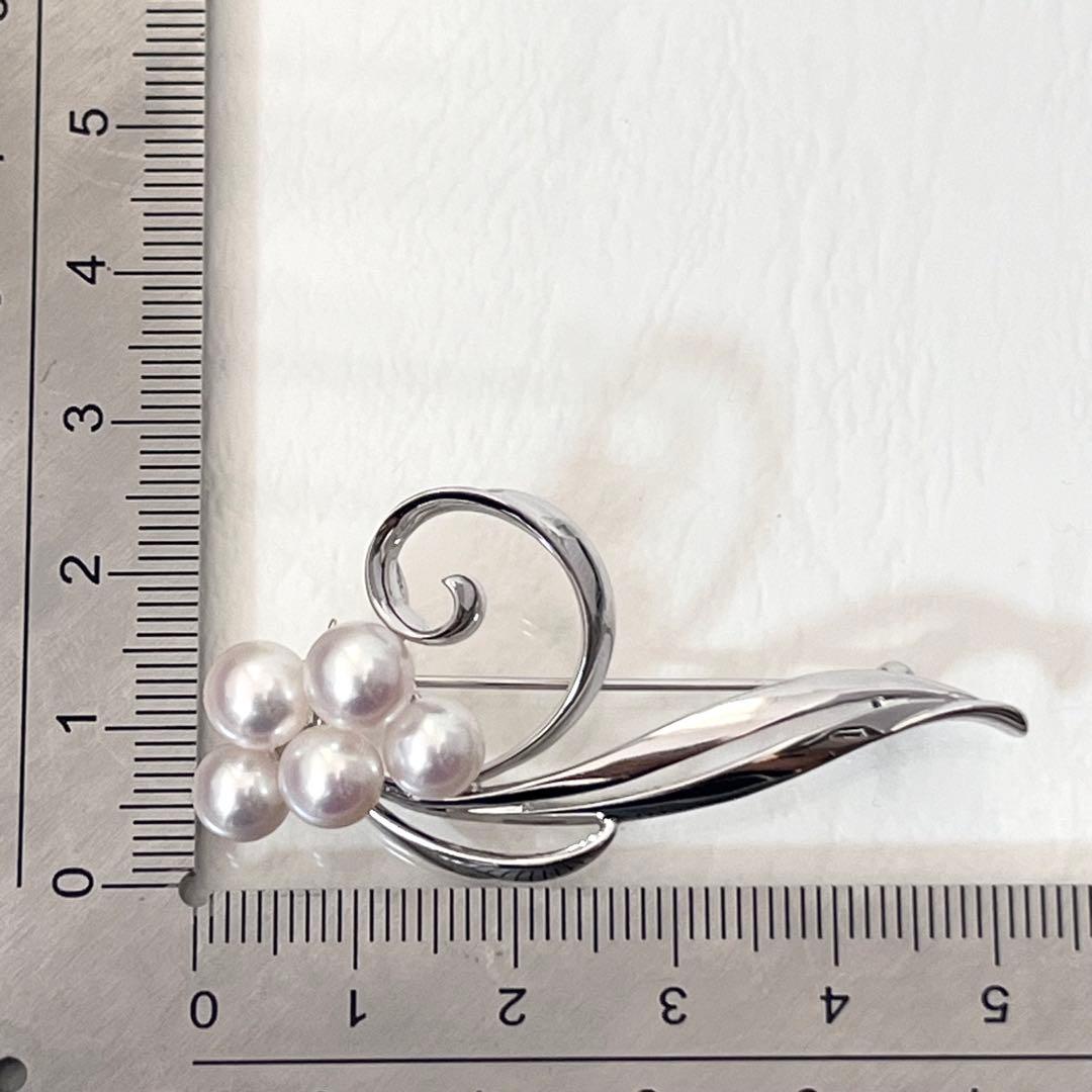 ☆美品☆ミキモト 5珠 シルバー ブローチ 皇室御用達ブランド - メルカリ