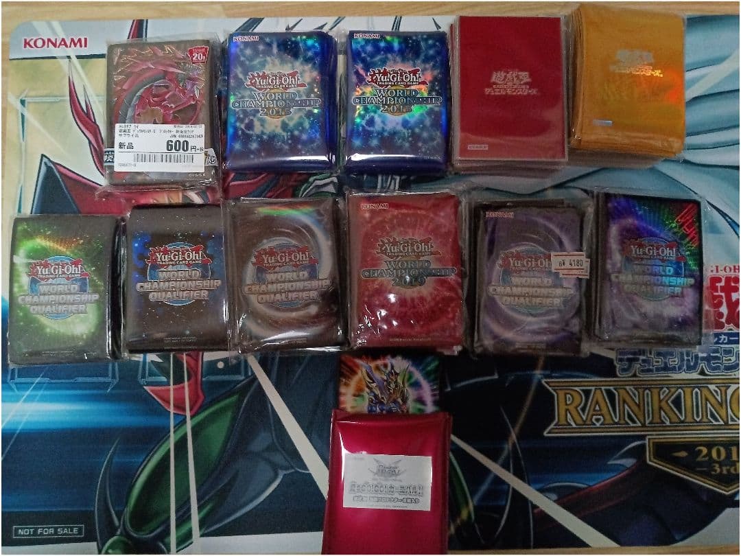 遊戯王OCG WCQスリーブ バラ売り オシリスレッド… まとめ売り