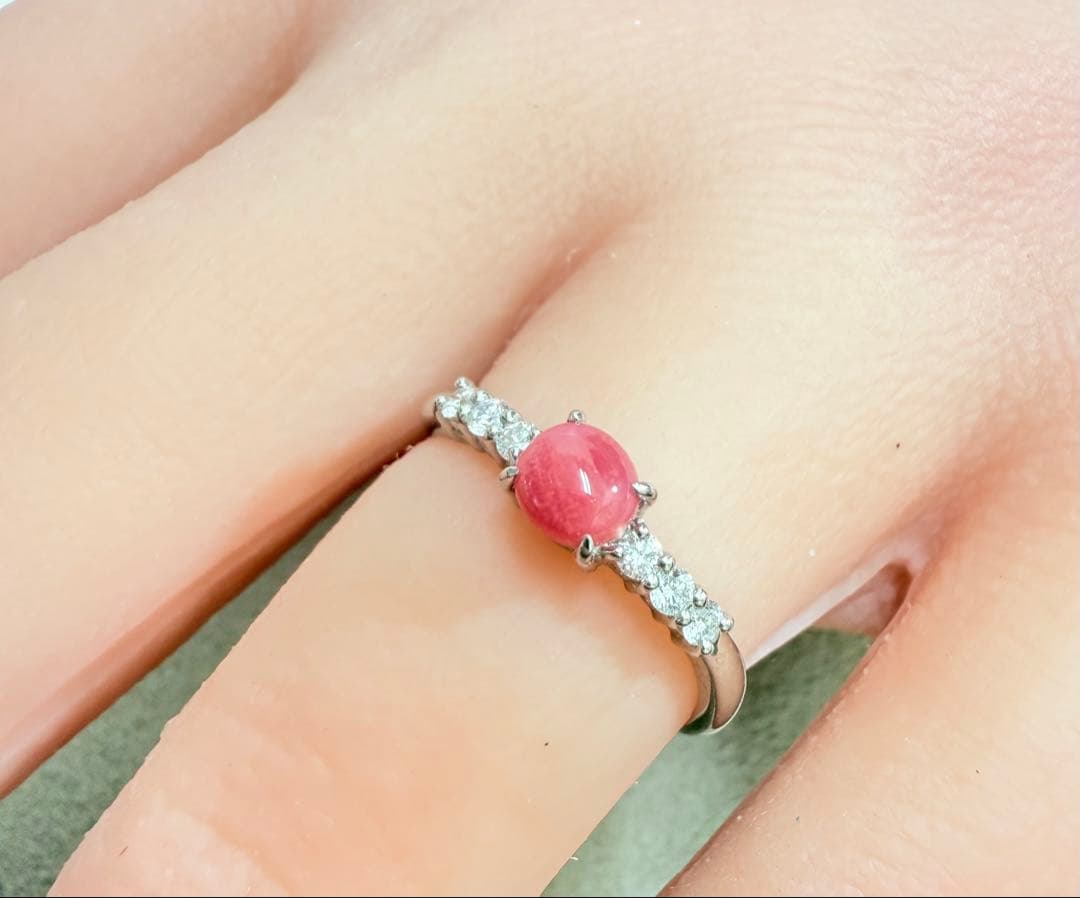 フテネンコ　コンクパール　0.49ct Pt リング（No.8195）