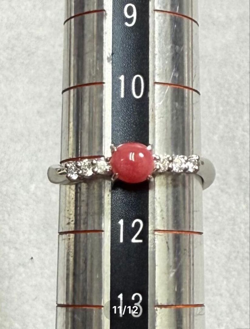 フテネンコ　コンクパール　0.49ct Pt リング（No.8195）