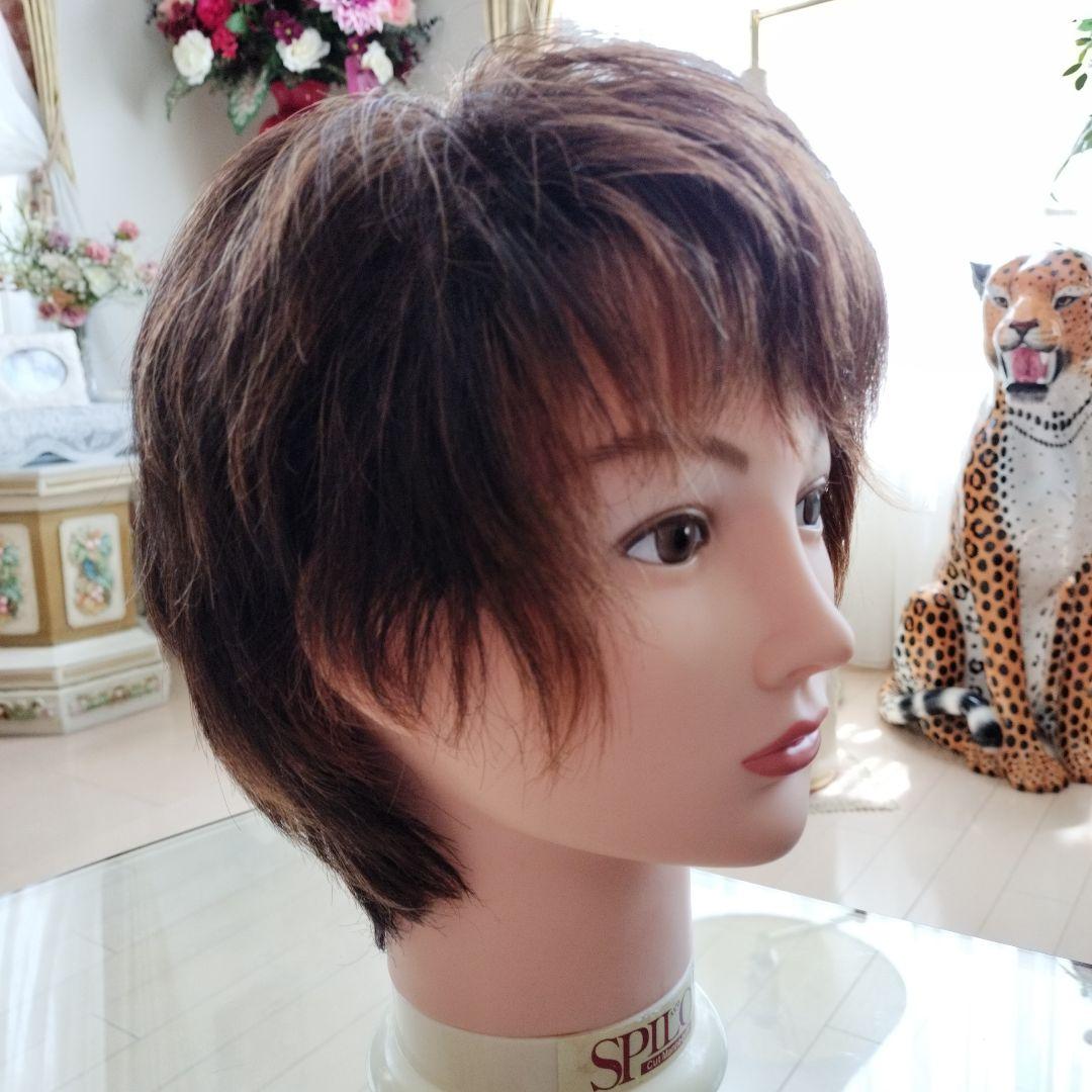 ブラウン ショートウィッグ レイヤーカット