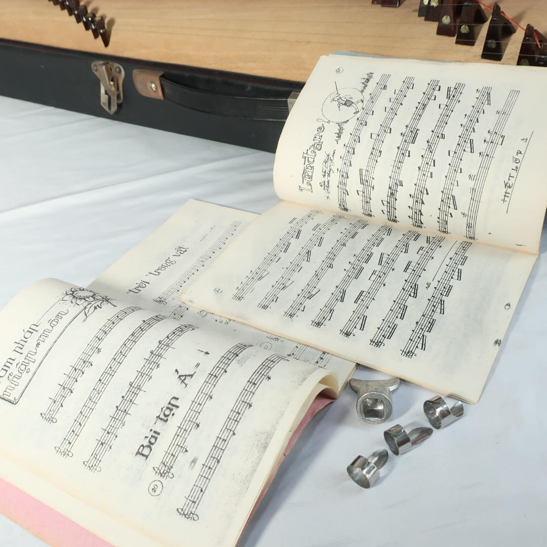 ベトナム民族楽器 ダン・トラン ハードケース付 17弦 エスニック琴