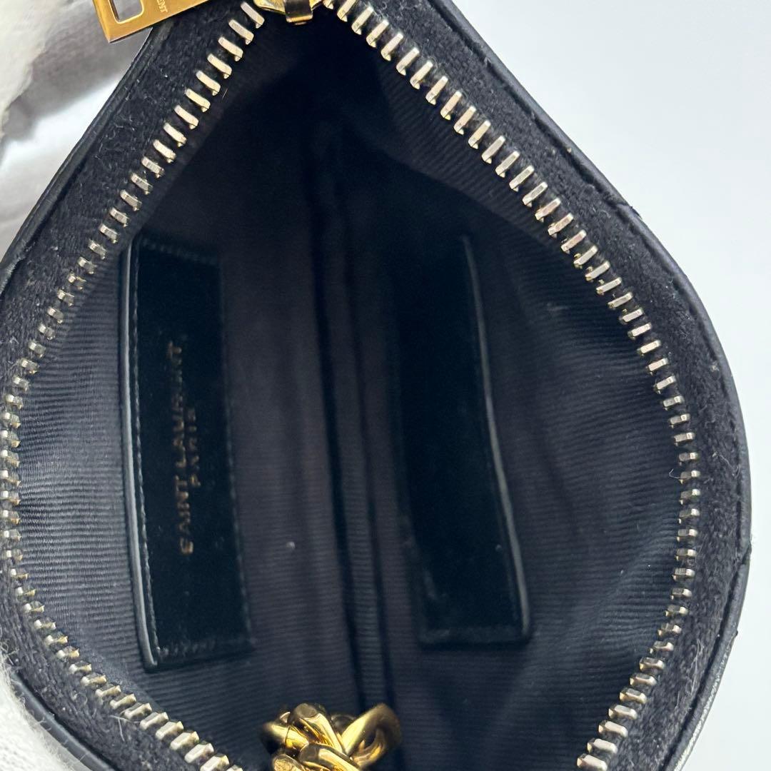 ✨美品✨サンローラン　ケース　キーリング　カサンドラ　キルティング