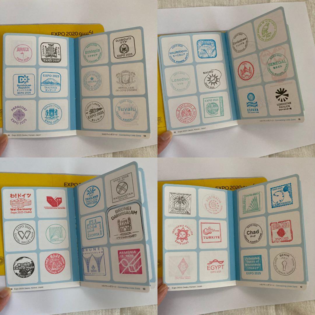 300個以上押印済】万博 スタンプパスポート・会場内コンプリート