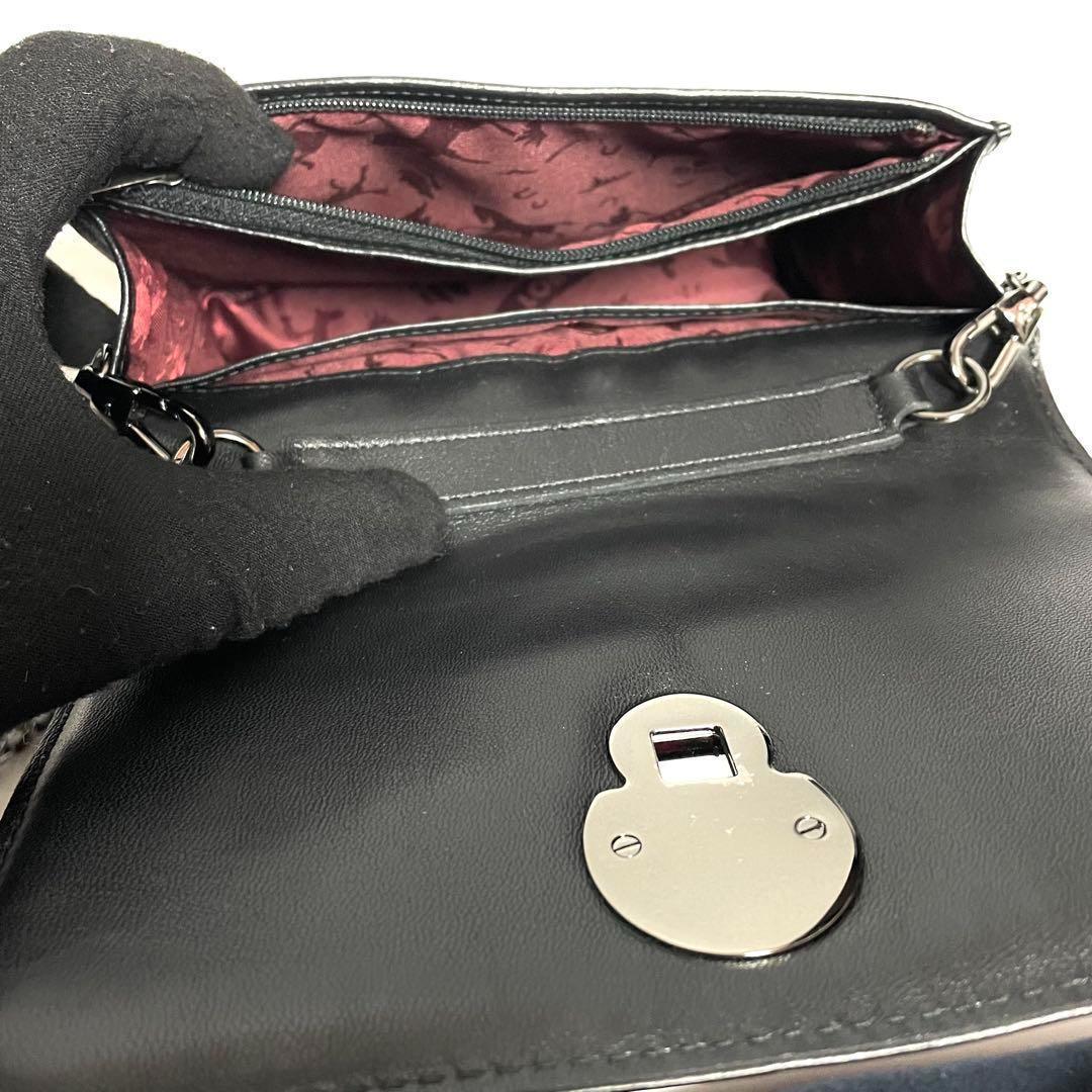 ✨美品✨LONGCHAMP キャヴァルケイド レザー チェーンクロスボディバッグ