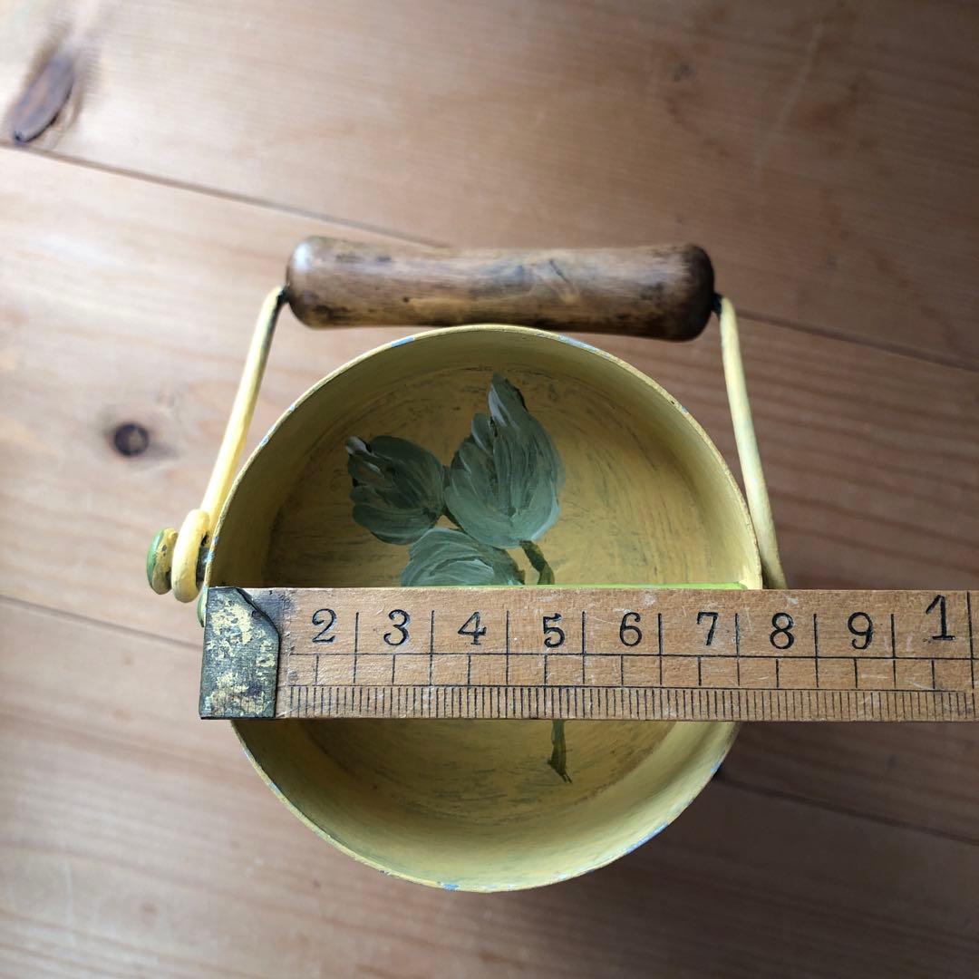 ペイントされた古いミルク缶 アンティーク フランス アート 一点物 no.183