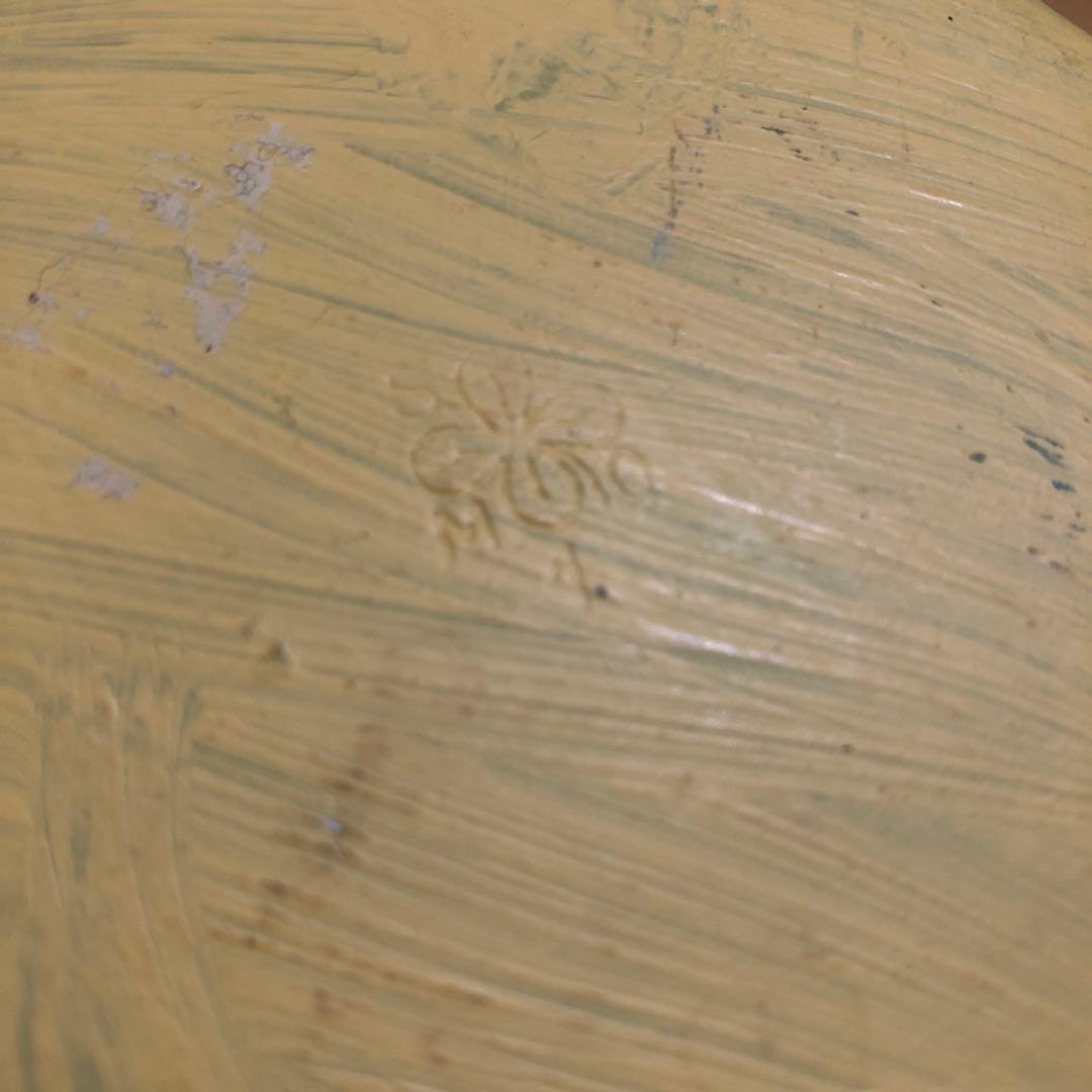 ペイントされた古いミルク缶 アンティーク フランス アート 一点物 no.183