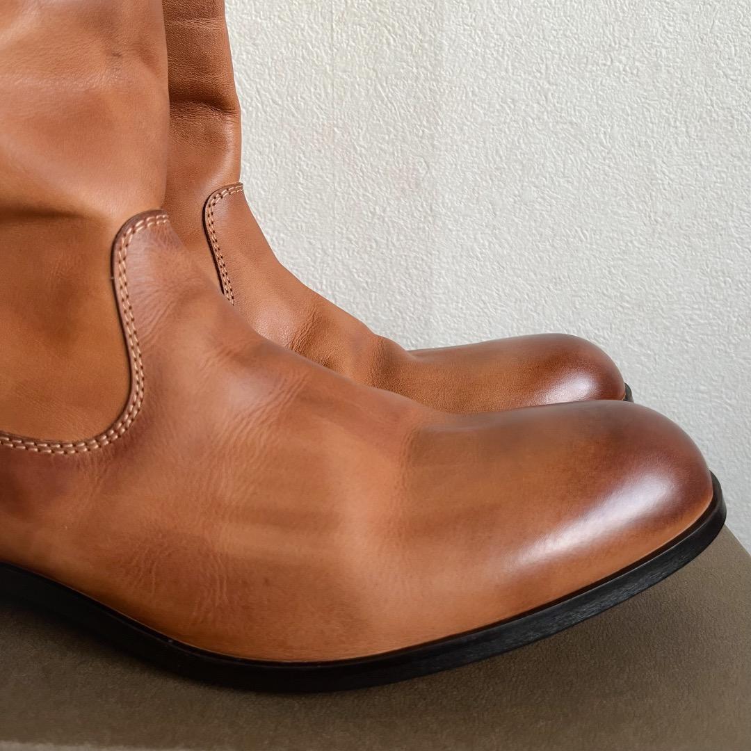 新品 PADRONE バックジップ ブーツ レザー シューズ EDWARD 革靴