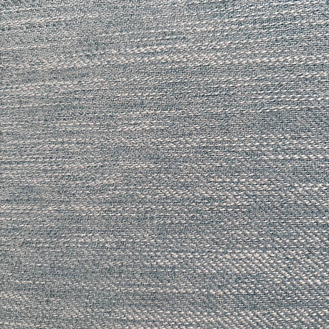 ニトリ　スツール　オットマン　ターコイズブルー色