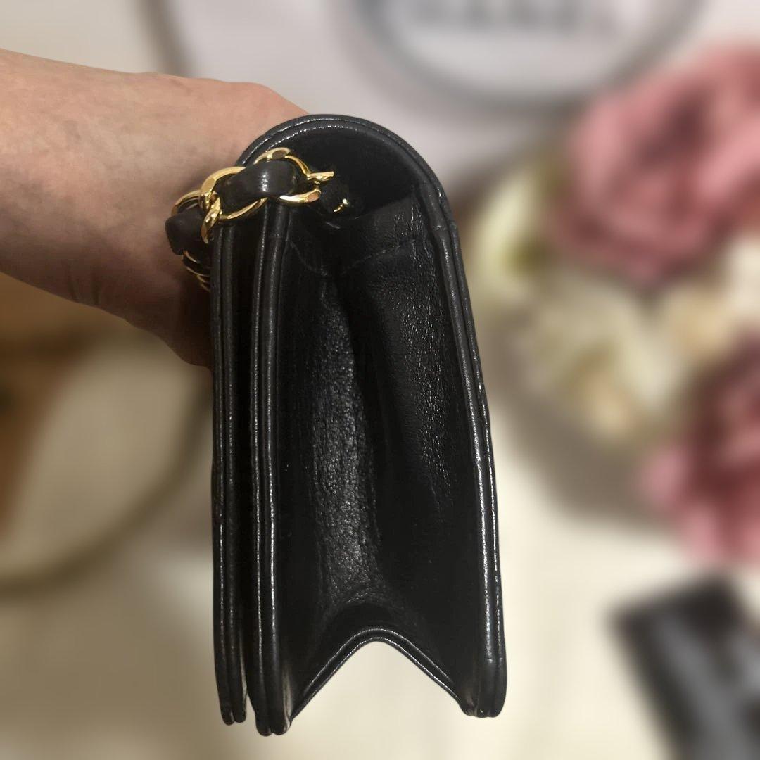 ☆本物☆シャネル　ミニマトラッセ　ブラック　ラムスキン　プッシュロック