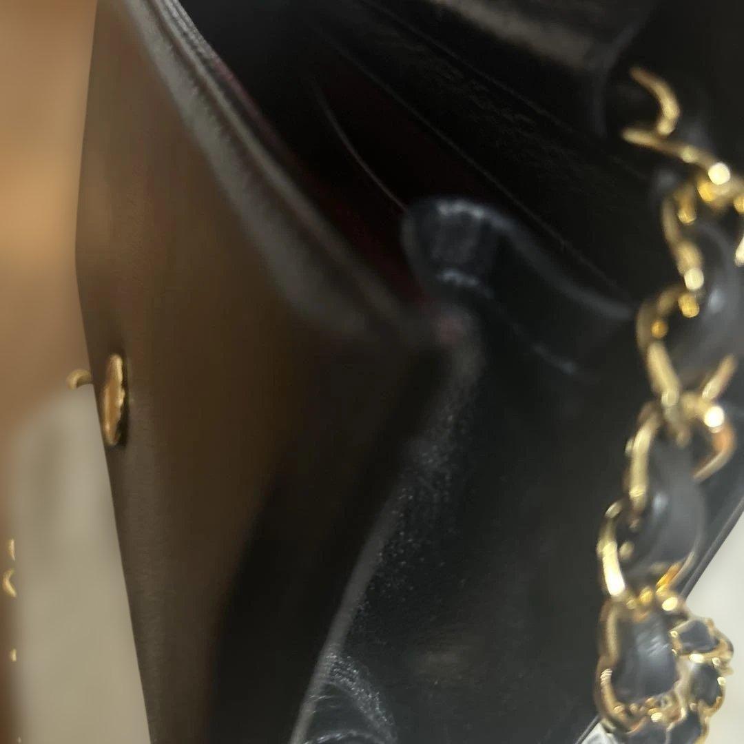 ☆本物☆シャネル　ミニマトラッセ　ブラック　ラムスキン　プッシュロック