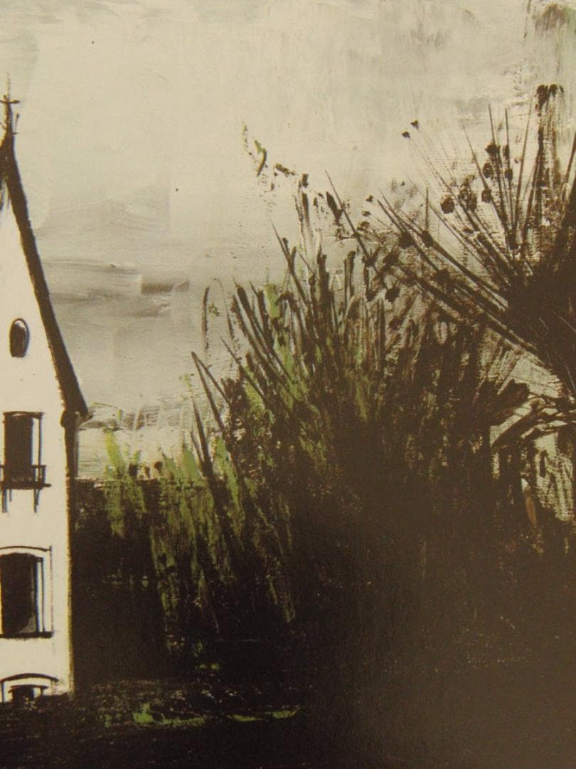 ベルナール・ビュッフェ「La maison blanche」希少画集の額装画