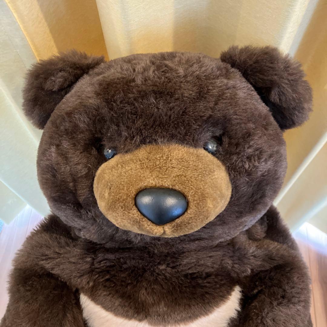 昭和レトロ サンアンドスター ツキノワグマ ぬいぐるみ 特大サイズ