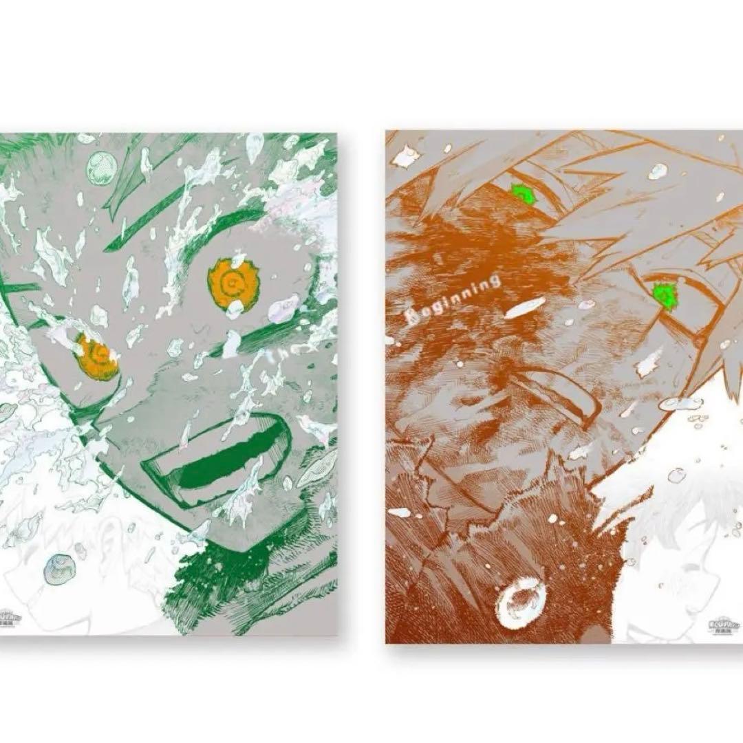 ヒロアカ 原画展 A2 アートポスター 2枚セット The Beginning ヒロアカ