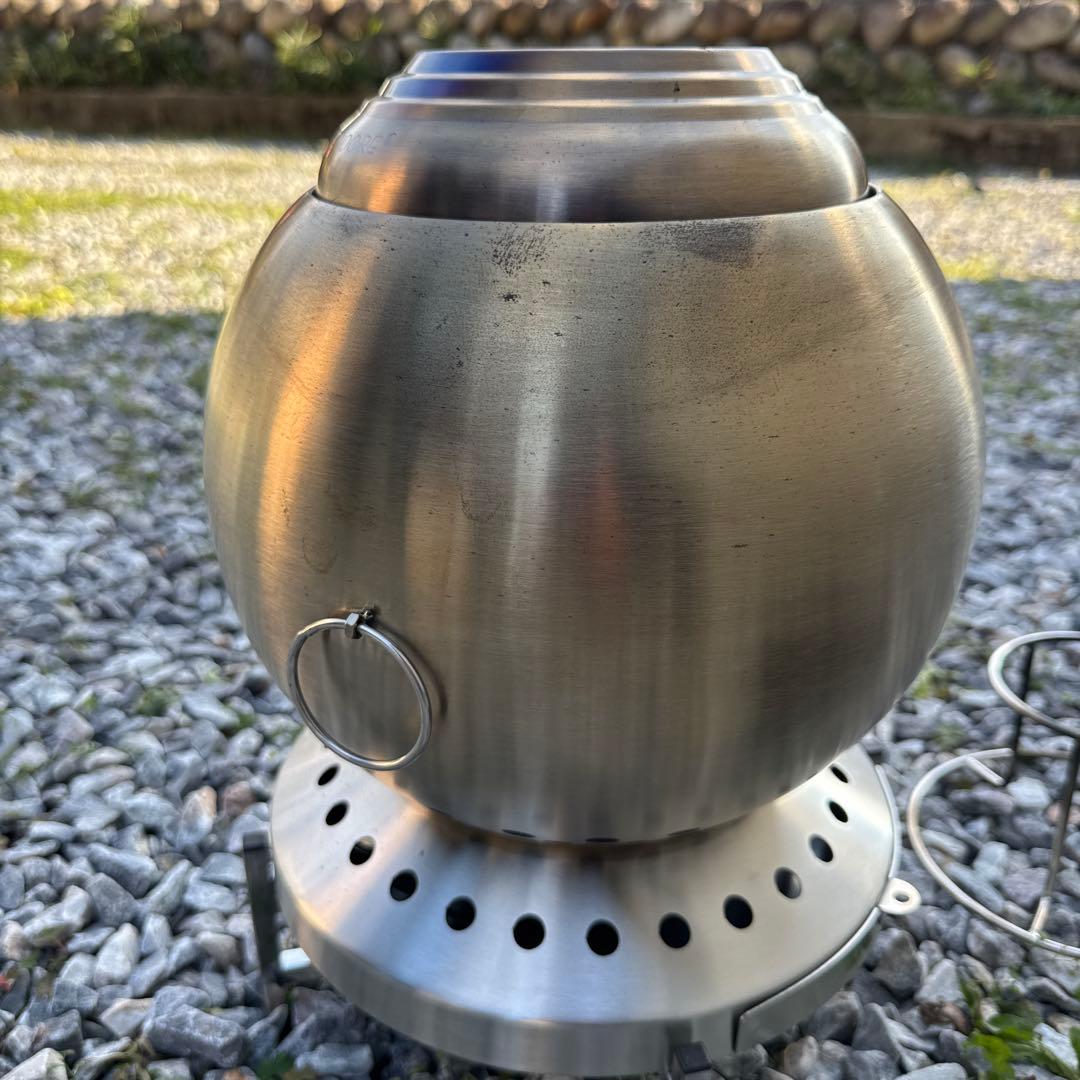 change moore 焚火台　新升级 二次燃焼焚き火台 球形