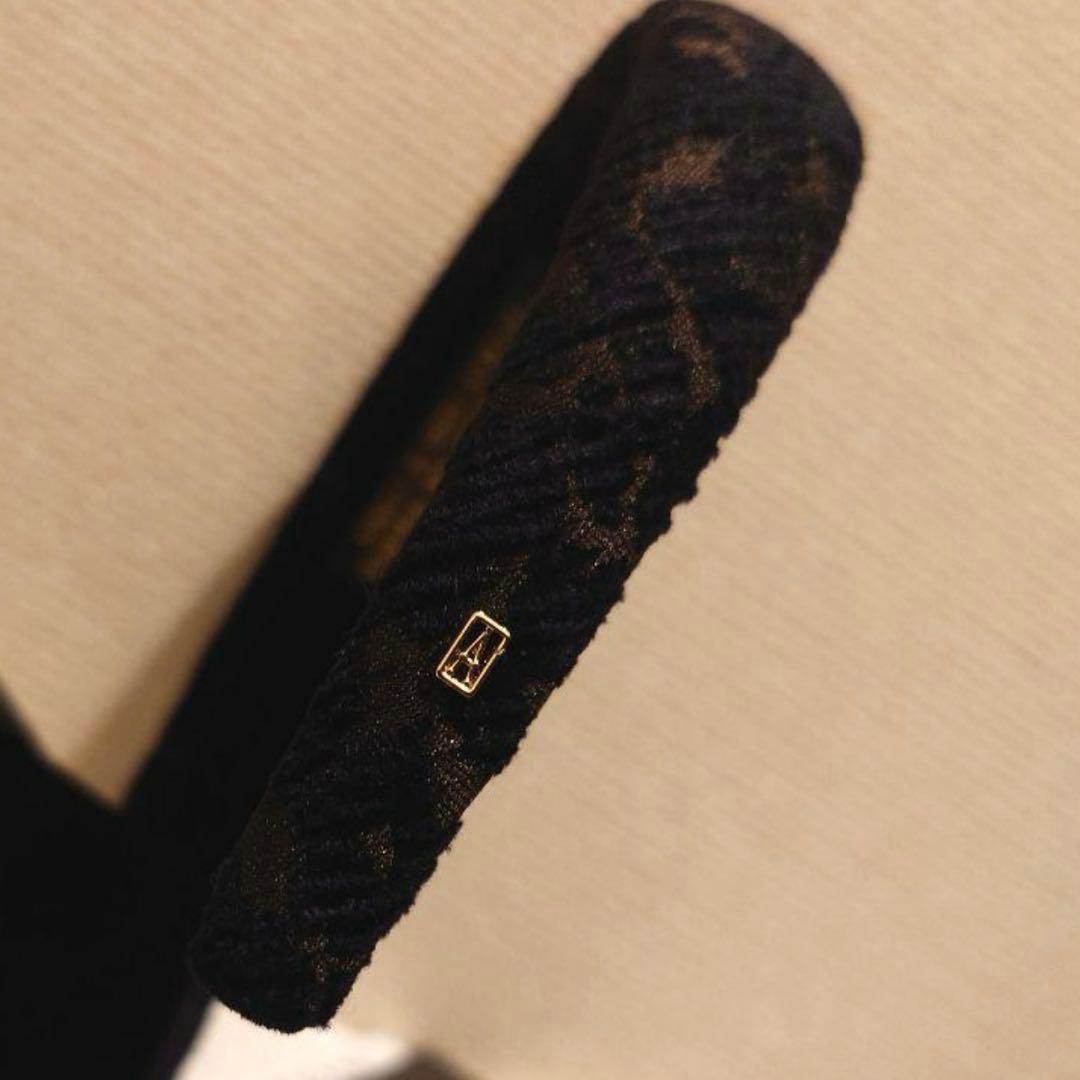 ALEXANDRE DE PARIS　カチューシャ　ベロア　豹柄