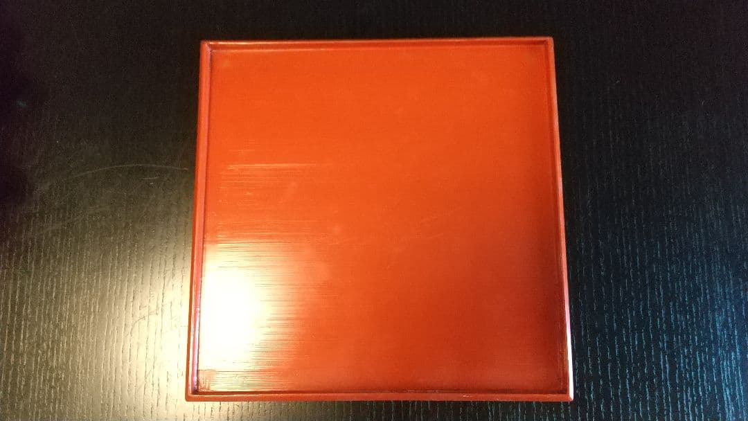 骨董 朱塗の小ぶりな脚付きお膳 8膳 とても可愛い！