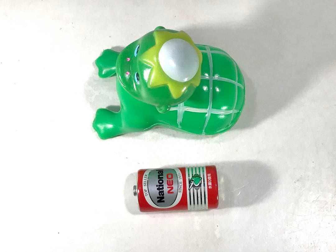 昭和レトロ ハイハイ 河童 赤ちゃん 人形 妖怪 お化け 駄玩具 ソフビ 黄緑