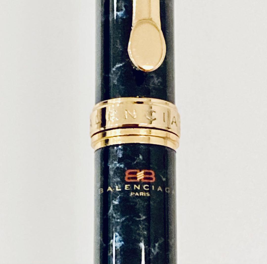フランス製◇バレンシアガ 超高級ボールペン BALENCIAGA ブルー