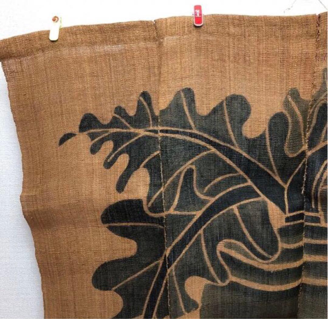 逸品希少! 貴重！榀布大きな間仕切り科布原子布暖簾自然布