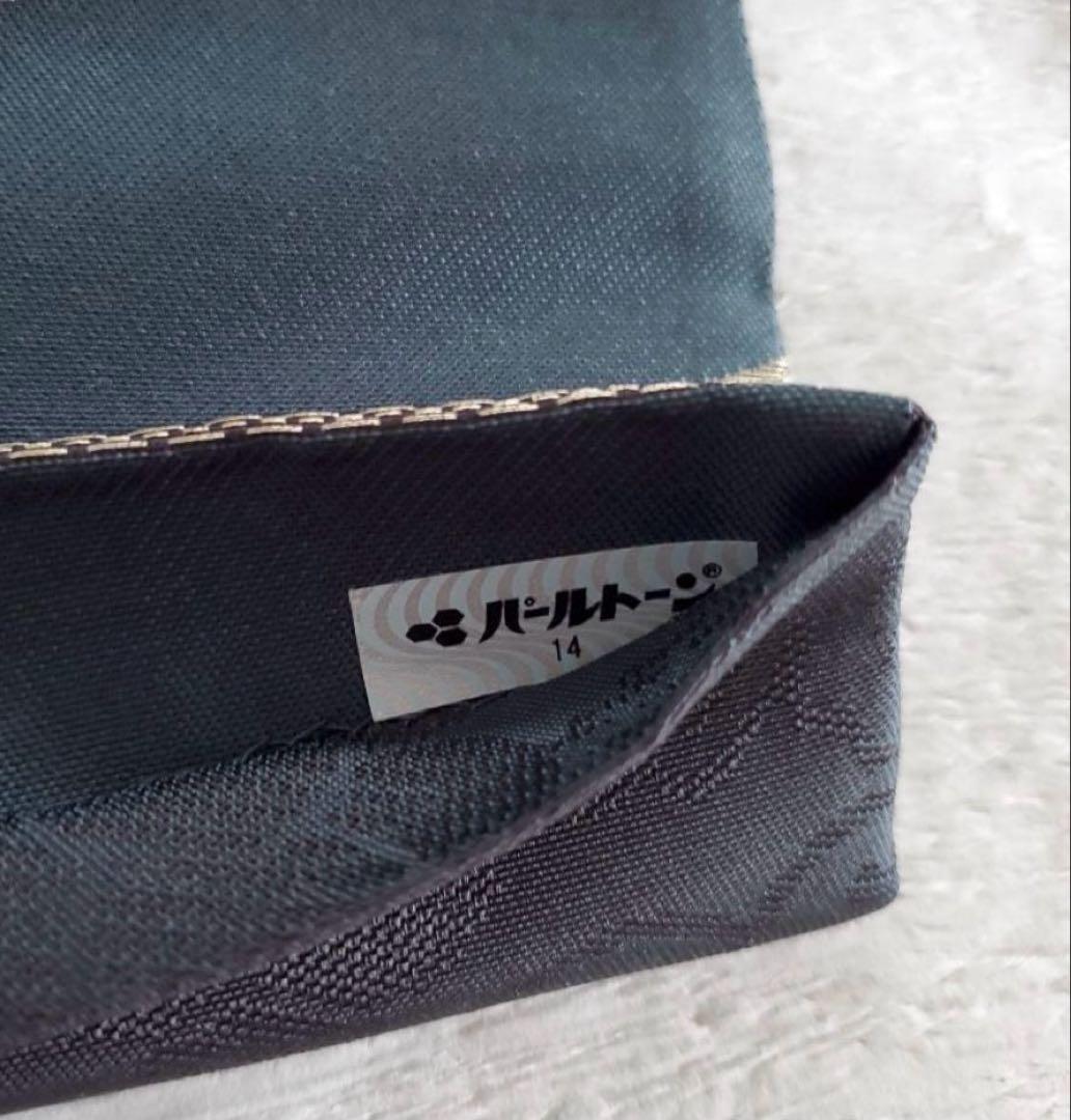 蔦 葡萄柄 正絹袋帯 しっとりダークブルーグレー 訪問着、付け下げなどに