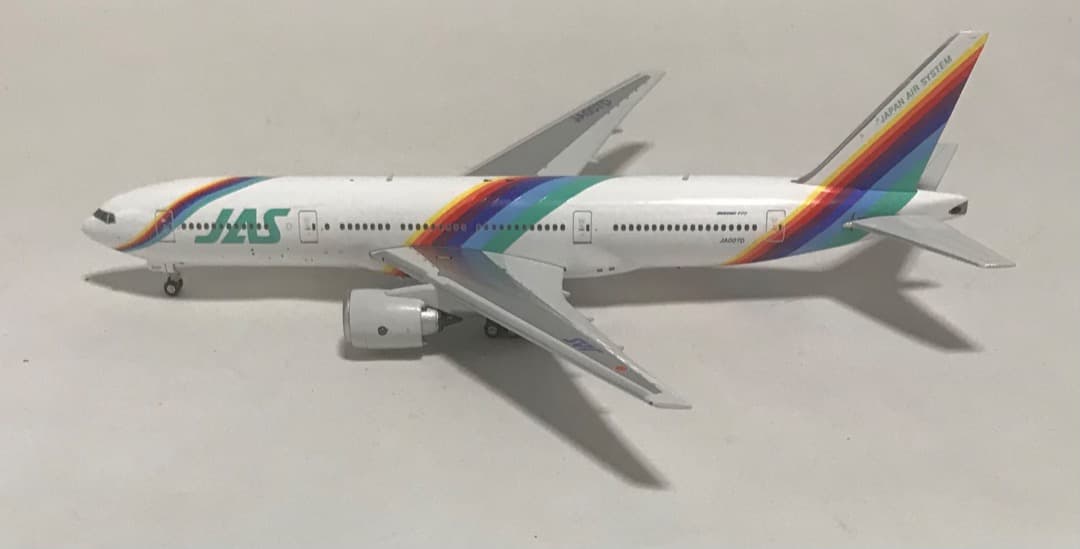 JAS B777-200 JA007D Rainbow JAS Boeing 777-200 Rainbow 777 B777