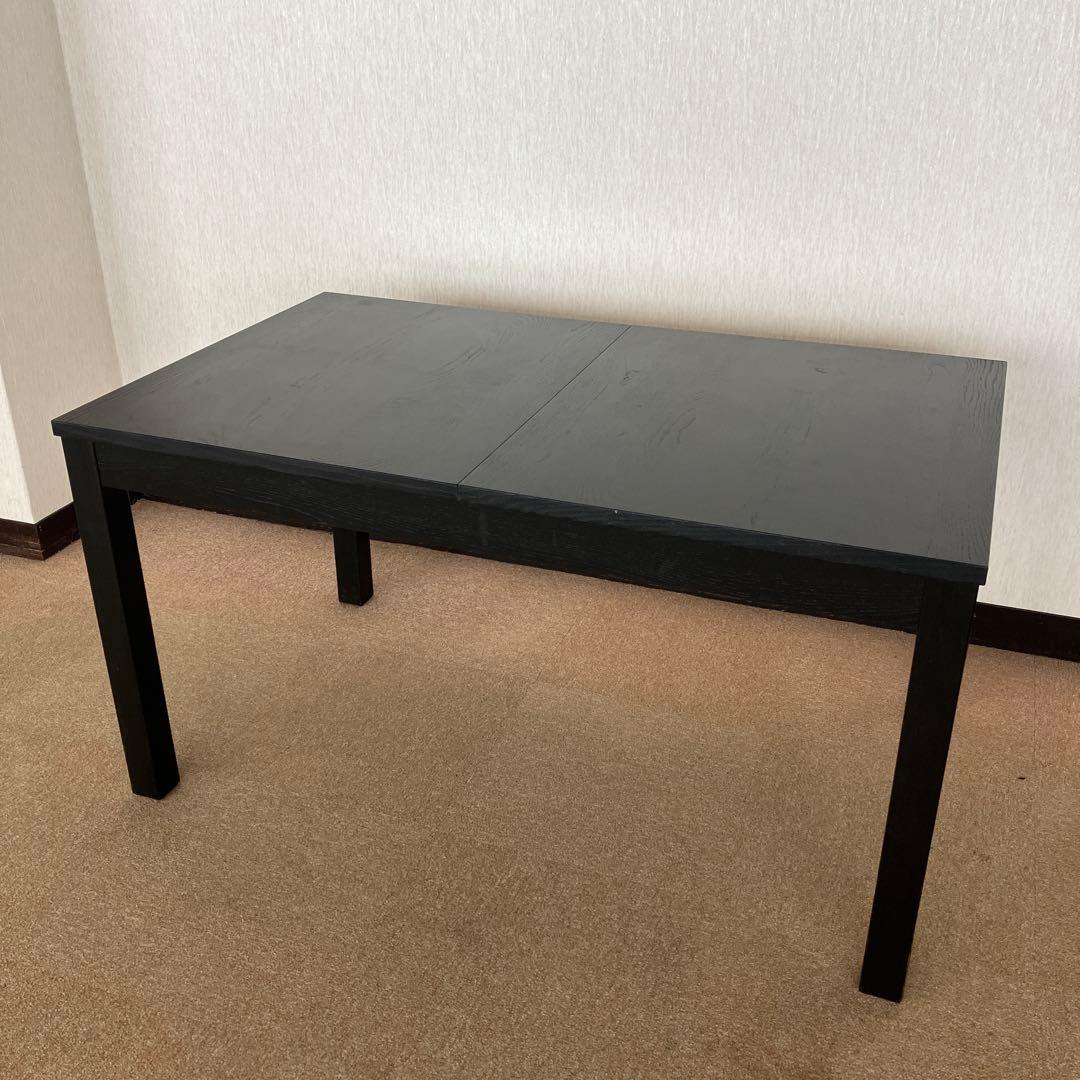 IKEA ビュースタ BJURSTA 伸長式テーブル ダイニングテーブル 木製