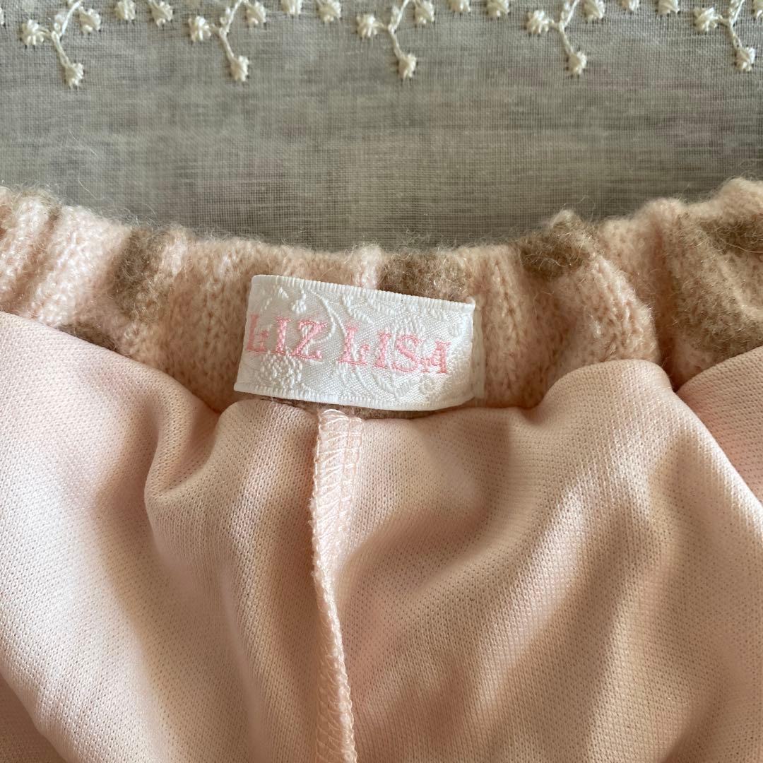 LIZ LISA スカパン　ミニスカート　フリル　起毛 ヒョウ柄　ピンク