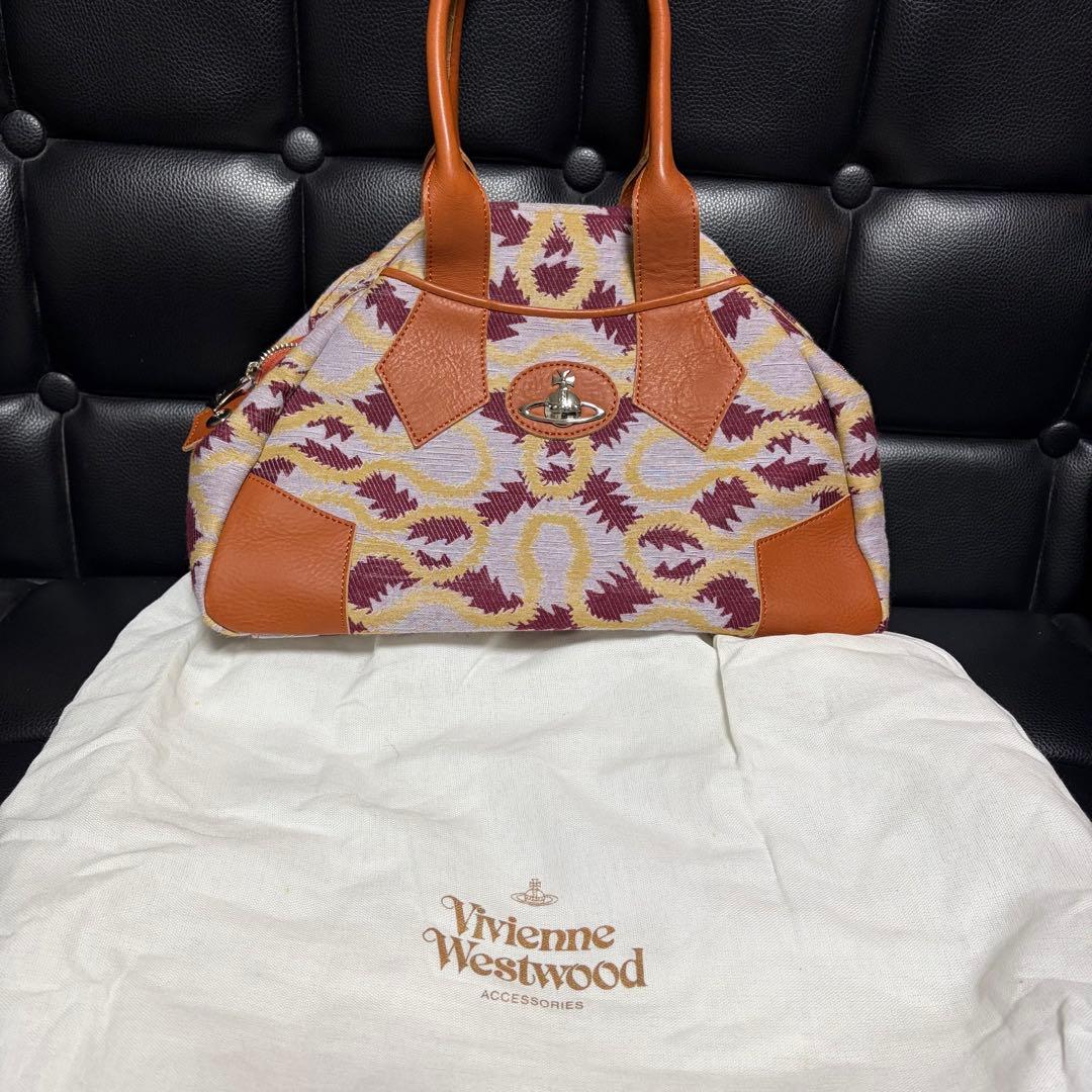 ヴィヴィアンウエストウッド ハンドバッグ ヤスミンバッグ スクイグル柄