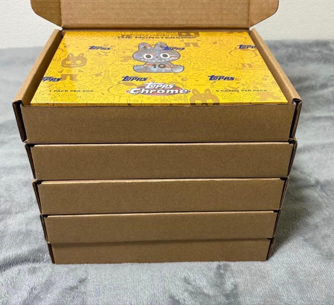 Topps Chrome 10周年記念ボックス ラブブ5BOX 新品 未開封 - メルカリ