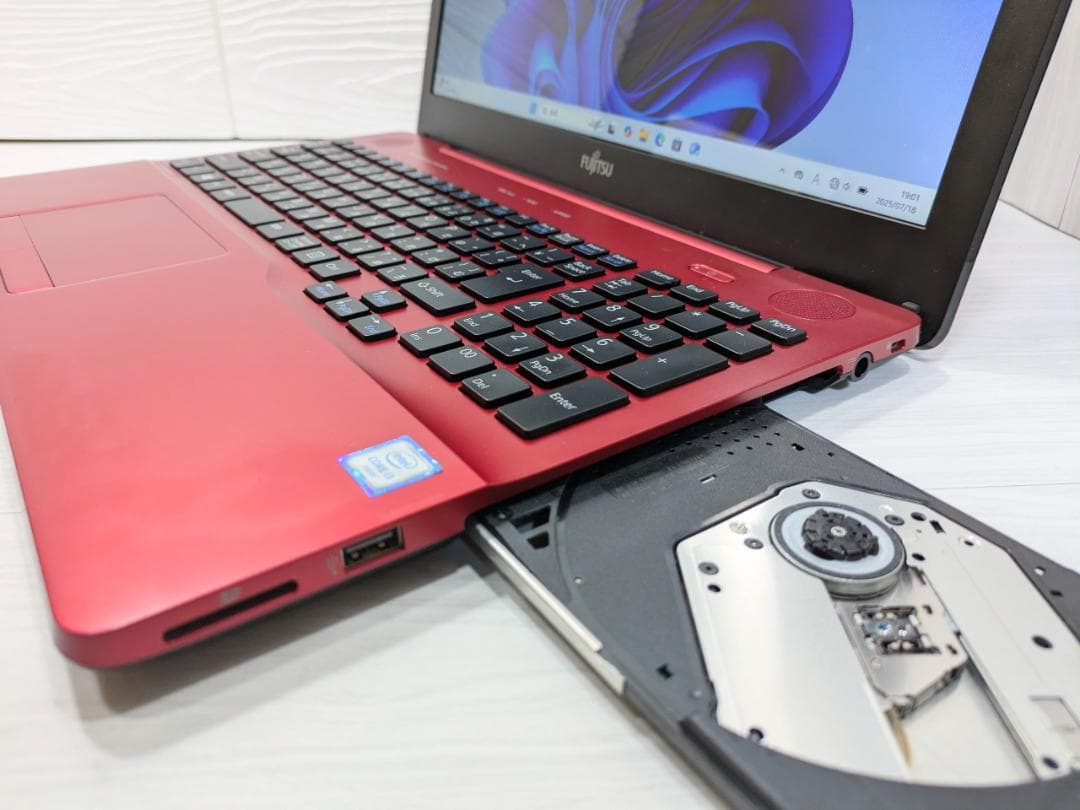 Windows11ノートパソコン✨オフィス付き✨富士通 大容量HDD Wi-Fi