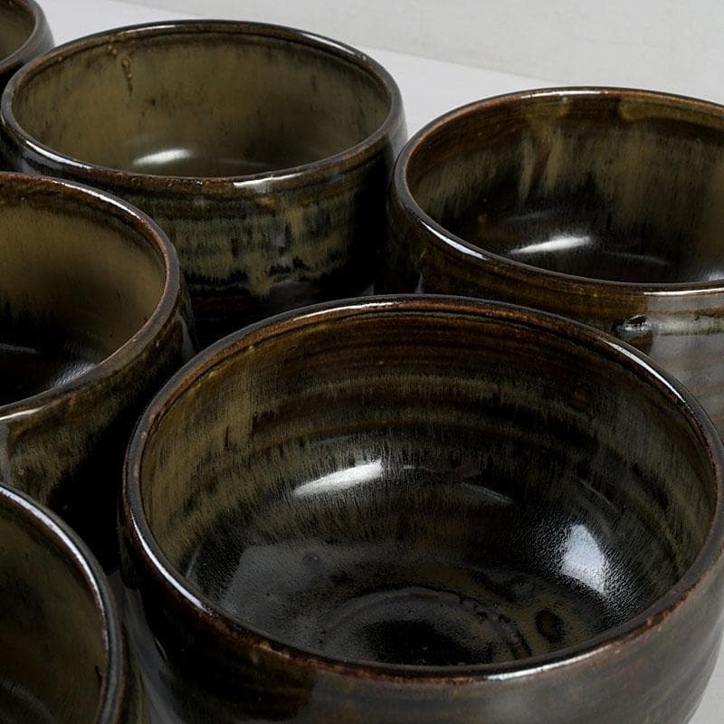 茶道具 高取焼 数茶碗 在銘 七客 時代箱 M 9412D - メルカリ