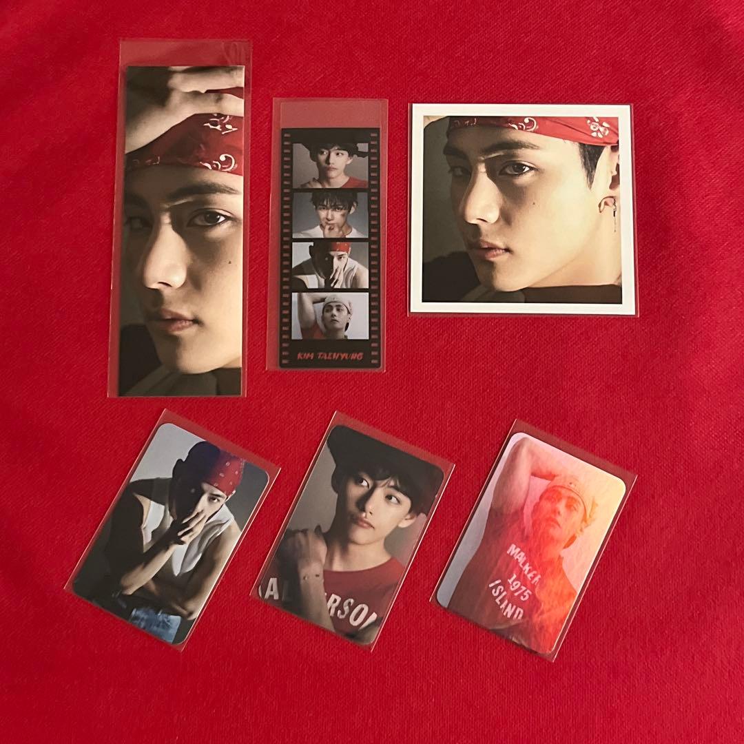 BTS ②ロングステッカー・ブックマーク・正方形両面フォト等♡V