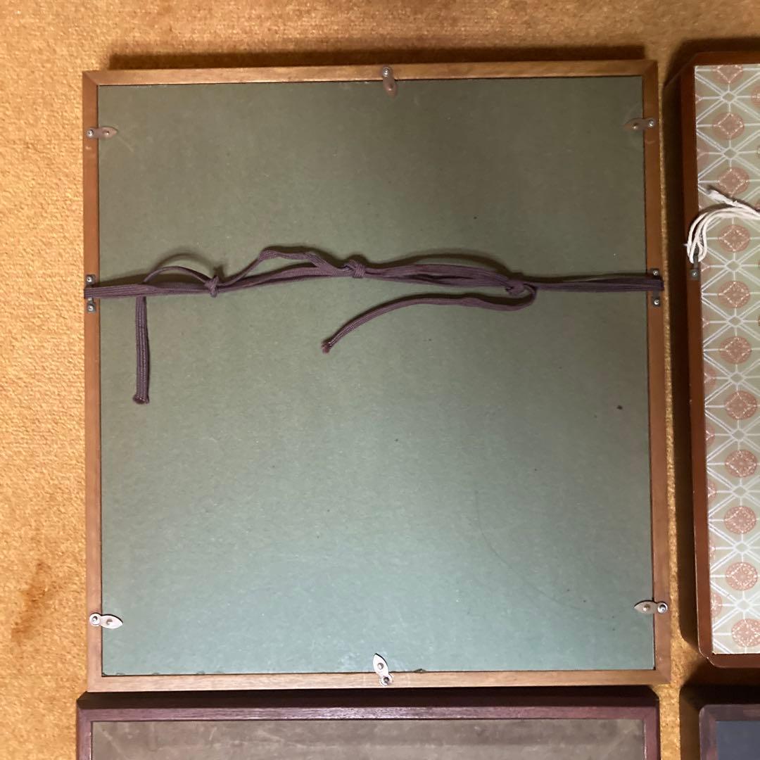 高級色紙額縁4枚 厚み有 色良し 2枚の額縁に目立つ傷