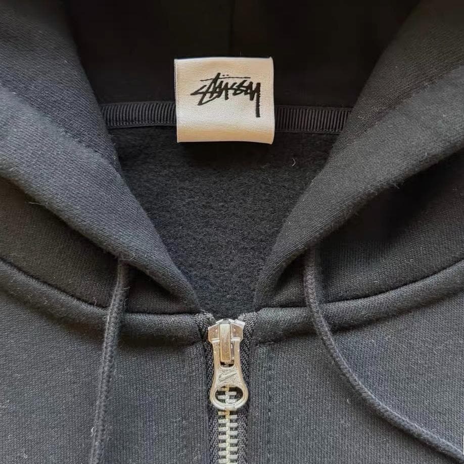 Stussy × Nike フルジップ パーカー ブラック