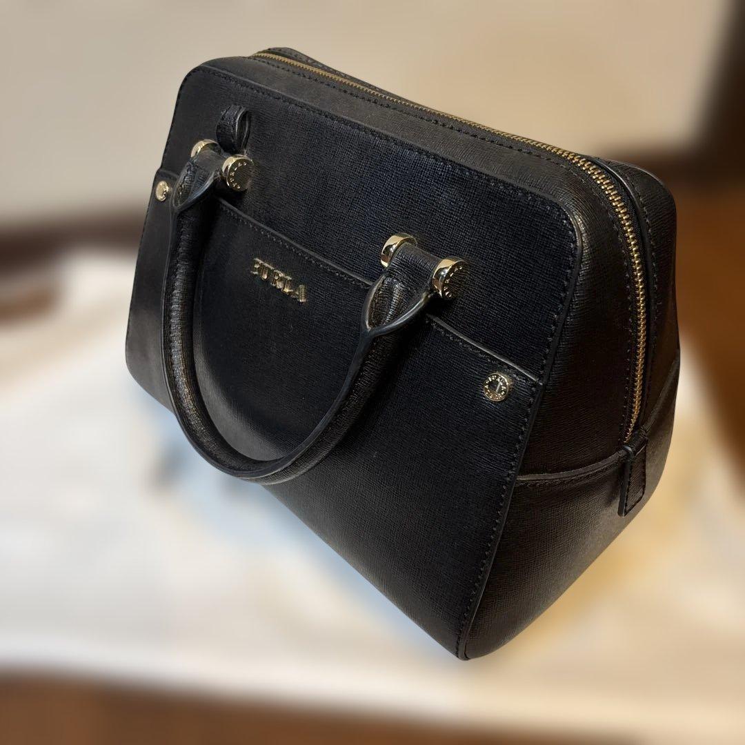 FURLA フルラ マーゴット ショルダーバッグ 2way 肩掛け レザー 黒