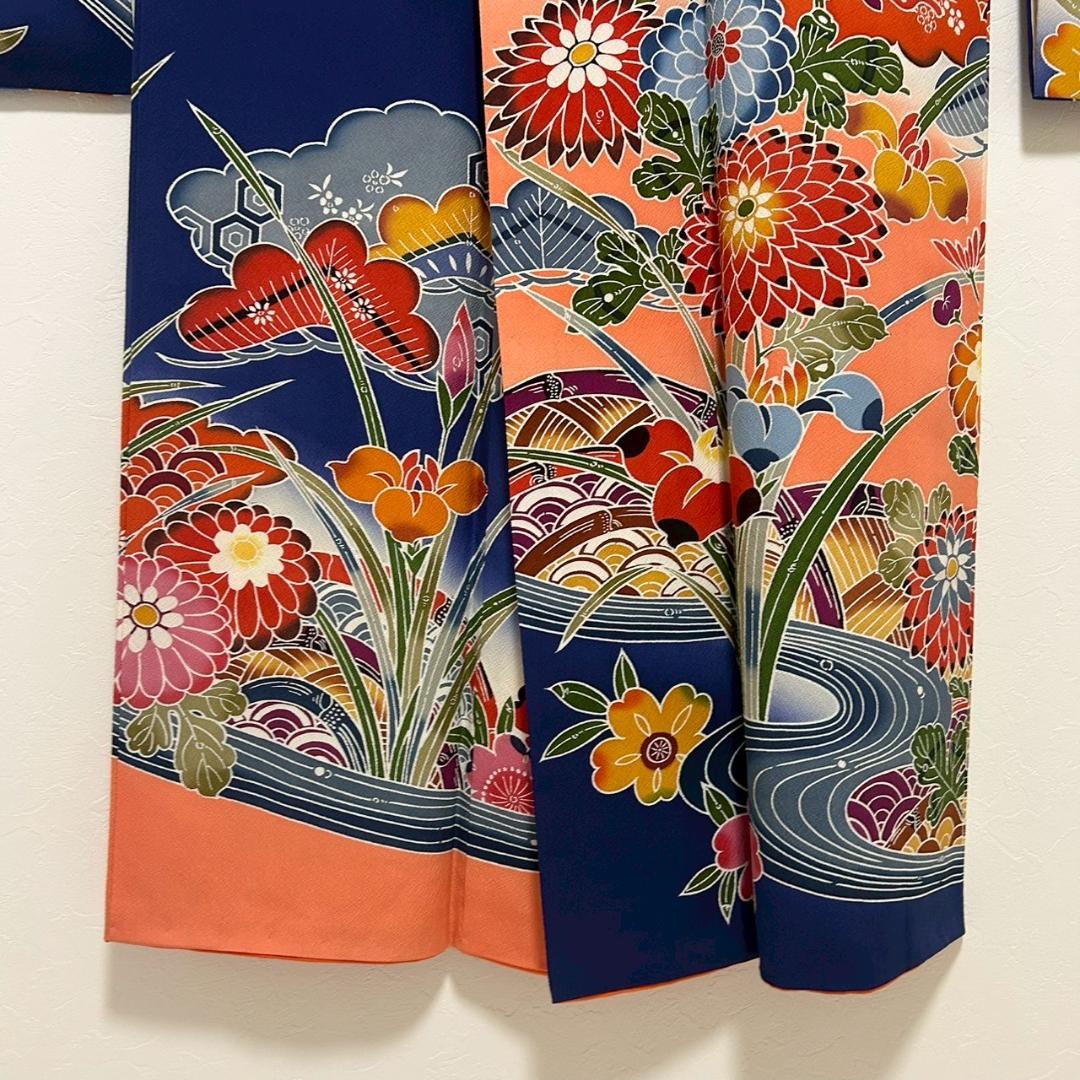 KP1771 振袖 身丈162cm 正絹 着物 成人式