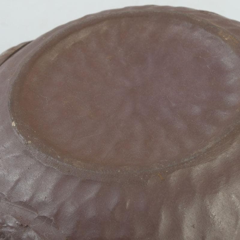 煎茶道具 萬古焼 英山造 紫砂 朱泥 鳥顔出 横手急須 V