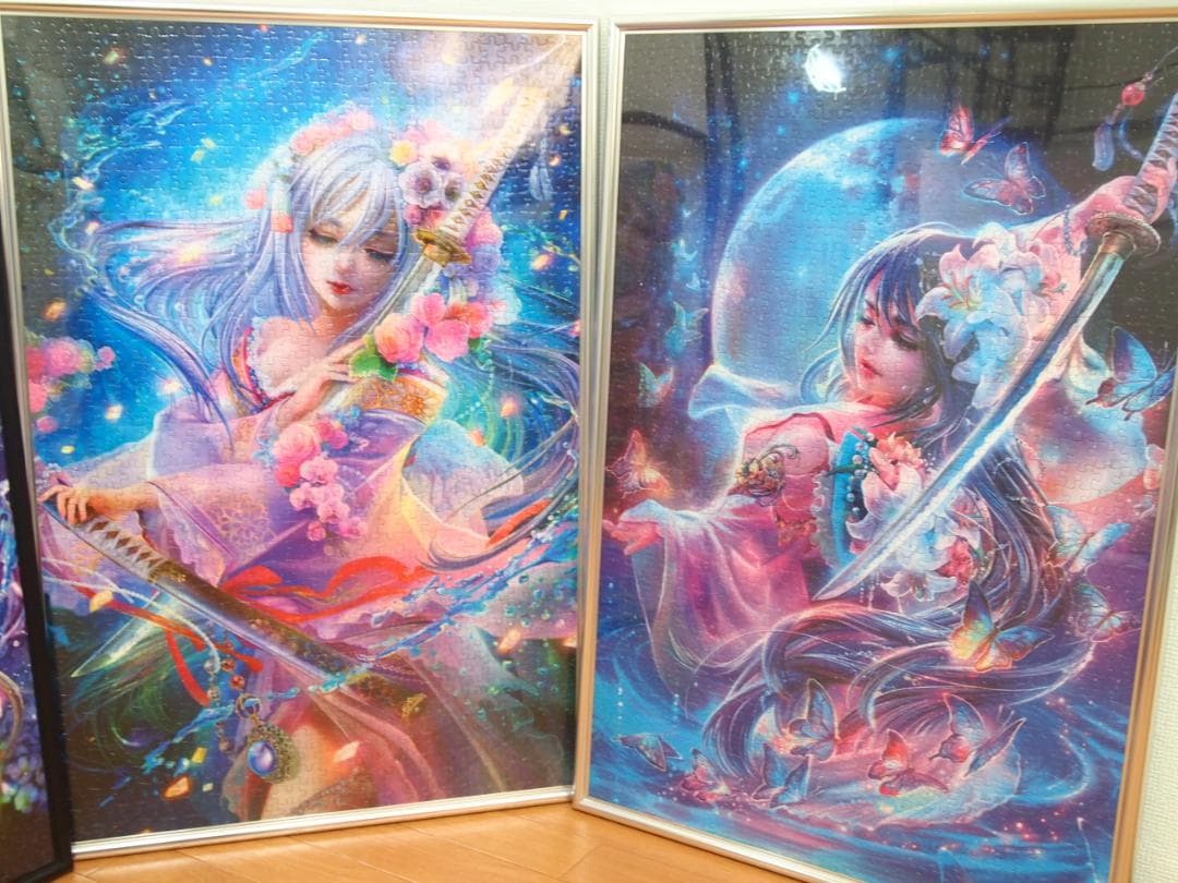 美品】深泉万葉 ジグソーパズル/1000ピース 完成品 3つセット 刀雅の