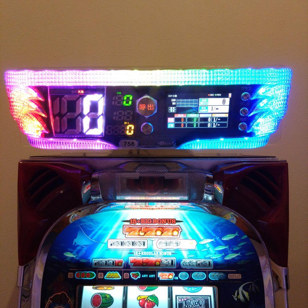 パチスロ　ブレイドX　データカウンター　スロット　実機　アクリル製　ステー付き パチスロ ブレイドX データカウンター スロット 実機 アクリル製