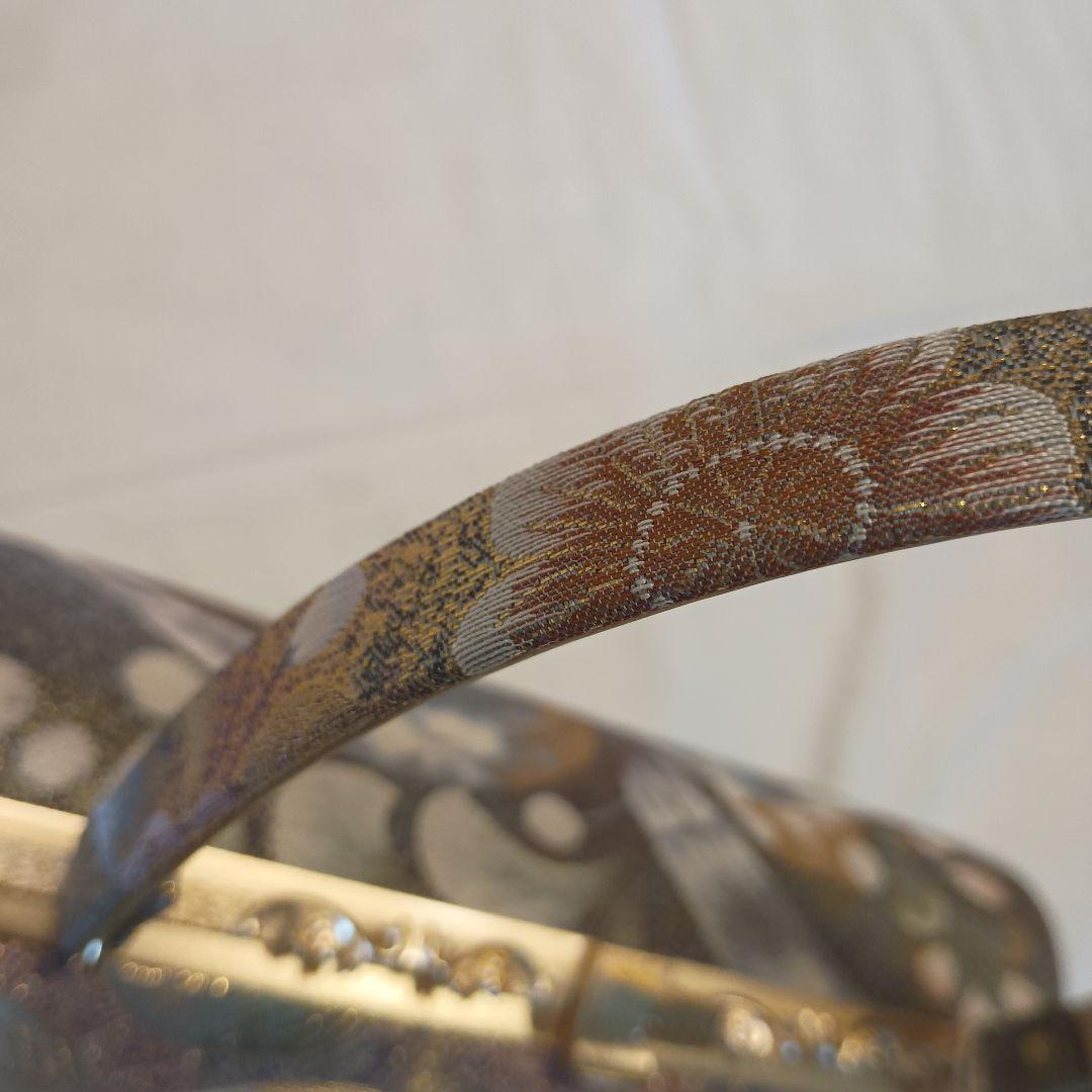 和装 東京芝山 振り袖 最高級　バッグ草履セット　両面取りバッグ　七宝