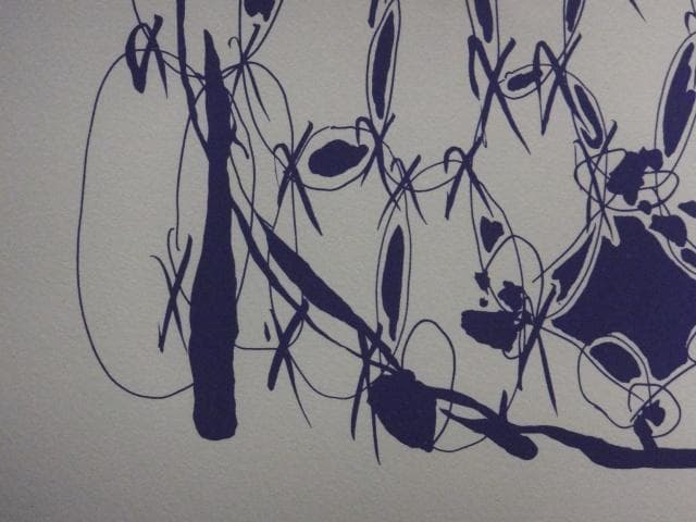 k*1様 前衛美術　中西夏之　摺込みサイン『infinite』リトグラフ 061