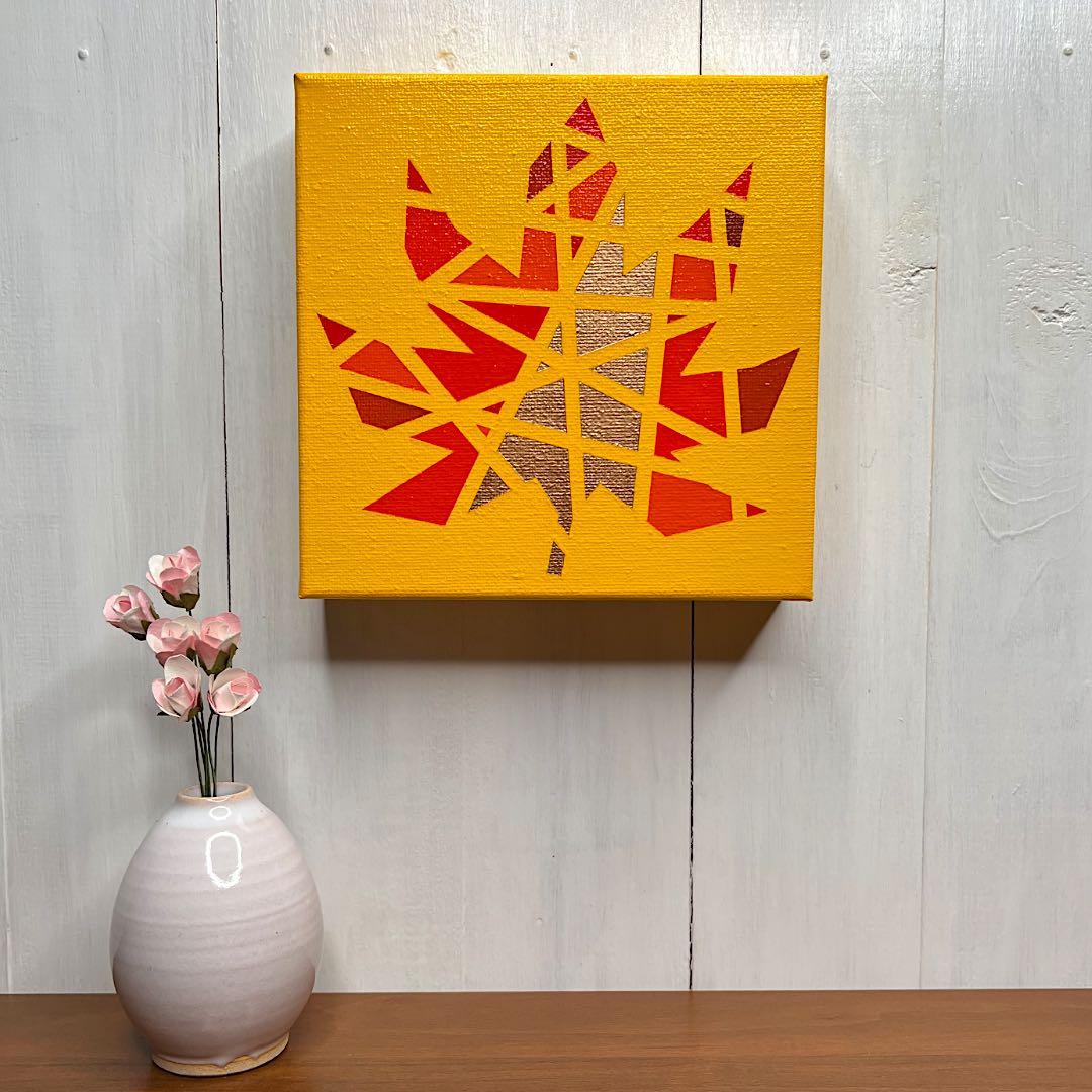 「もみじ」｜絵画 原画 抽象画 植物画 イラスト ドローイング 秋 紅葉