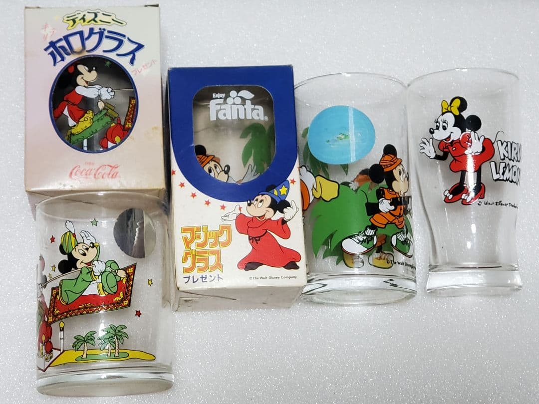 コカ・コーラ、ファンタ　ミッキーマウス グラス