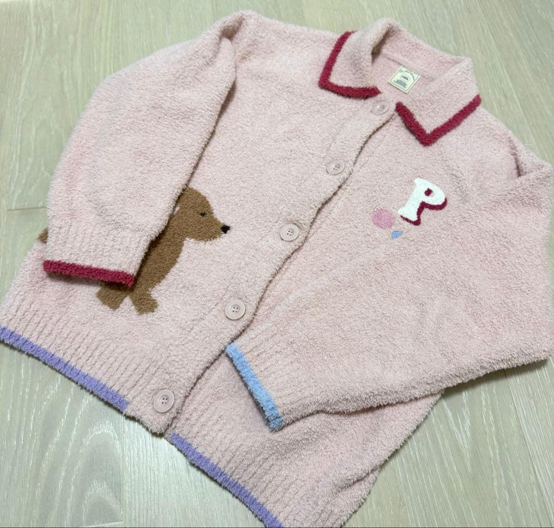 【美品】ジェラートピケ ベビモコダックスフンドカーディガン
