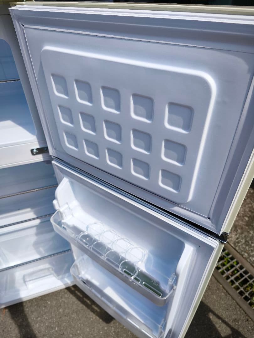 関東限 23年 条件で配送無 レトロ冷蔵庫 レトロデザイン冷蔵庫 冷蔵庫 2ドア