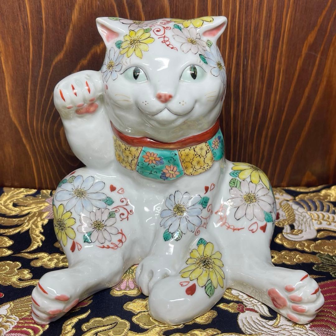 限定品【願いが叶う】招き猫 右手 スコティッシュフォールド 作家:鈴木朋子 MNK-008-1.jpg?t=20231029164635
