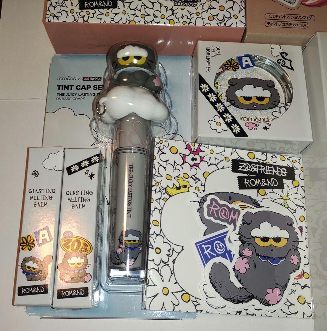 Rom&nd ZO&FRIENDS ZOA　ポーチ　スカーフ　ティント　キャップ