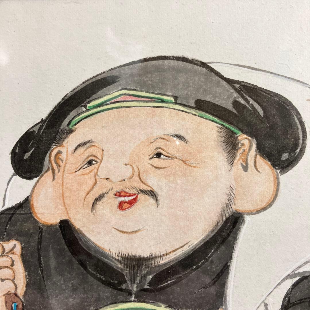 水墨淡彩　松川藤華「大黒天」新潟県三条市出身物故作家