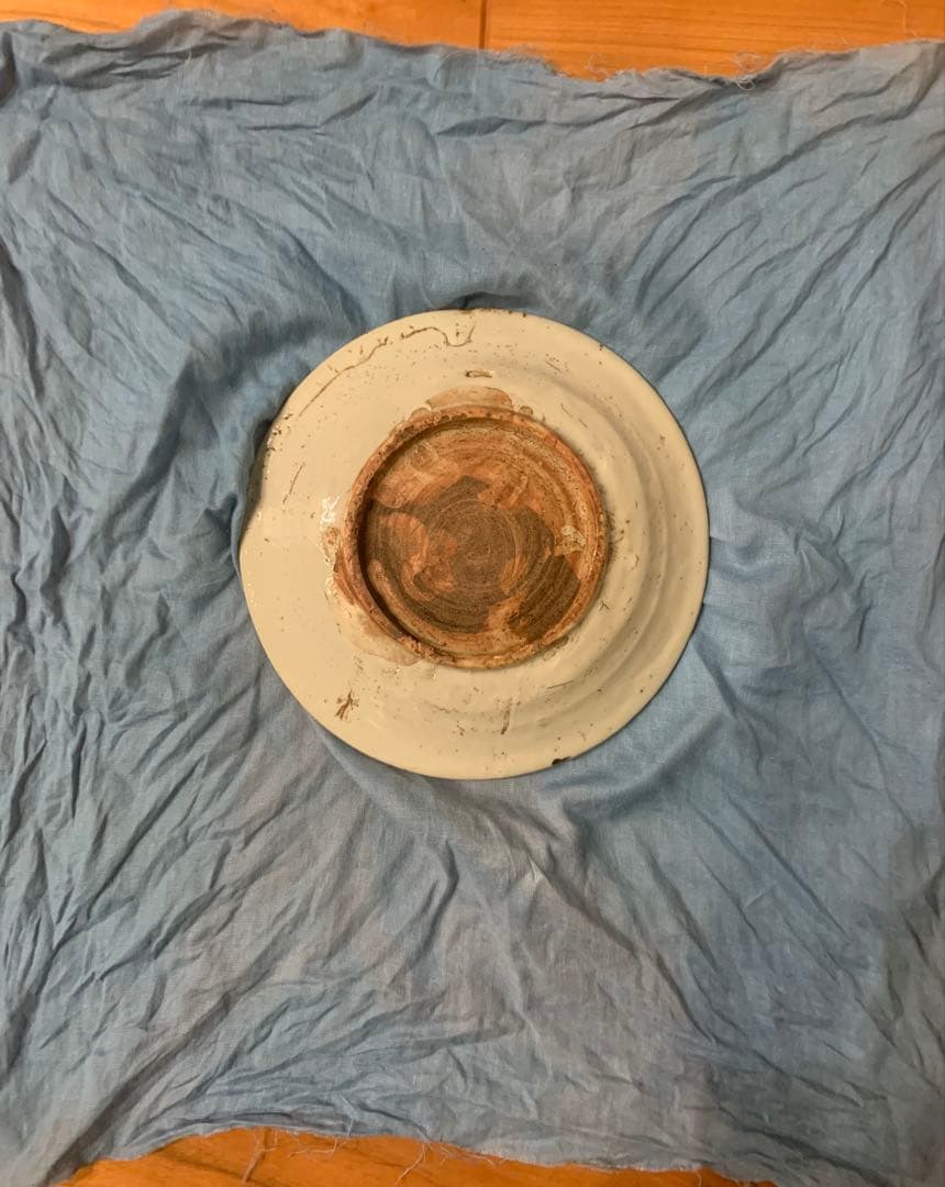 中国 漳州窯 青花花鳥文皿 明時代末期